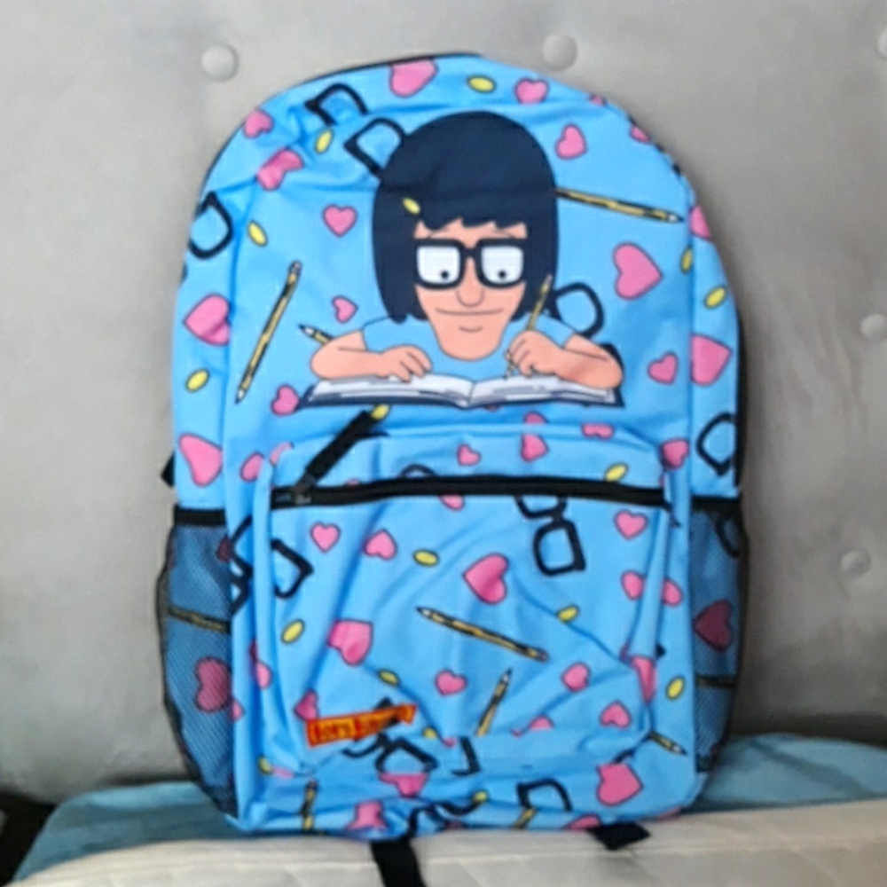 Bob'sBurgers Backpack- Tina Belch Blue, NWT
